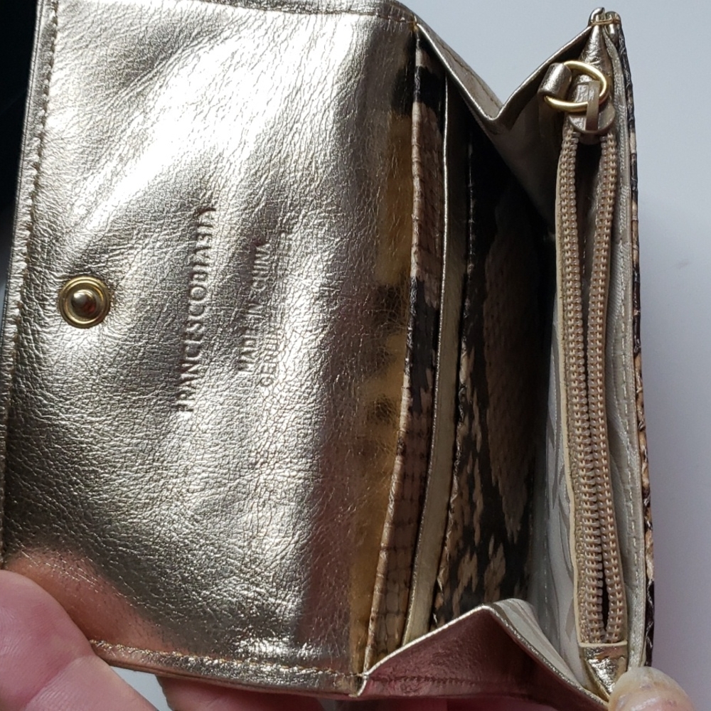Francesco Biasia Small Leather Wallet NEW - Picture 3 of 6